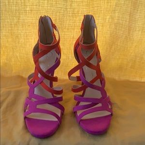 Jessica Simpson multicolor high heel sandals